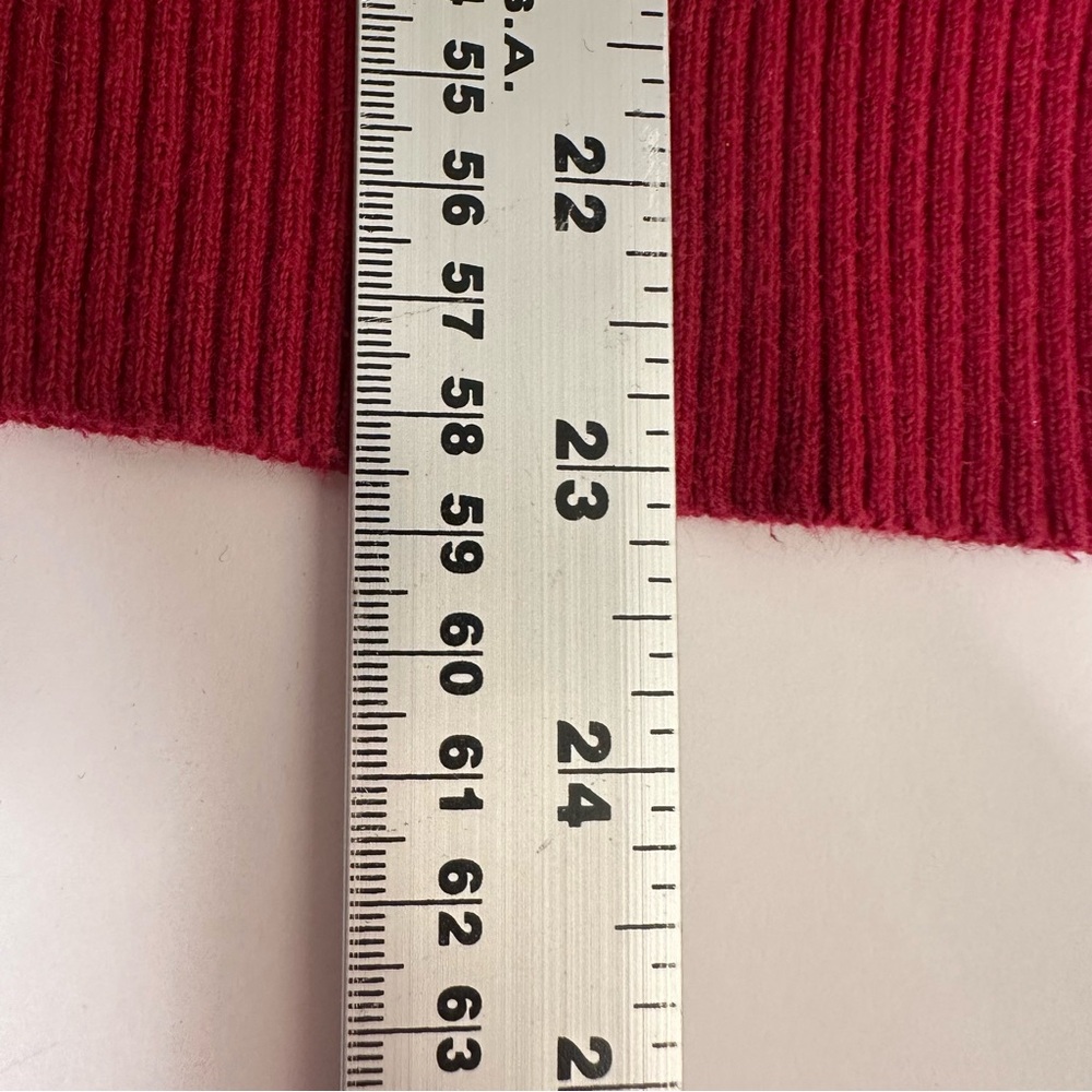 Women’s Ribbed Knit Rust Sweater Large - Picture 7 of 8